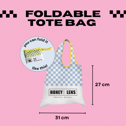 Honeyelens Foldable Tote Bag